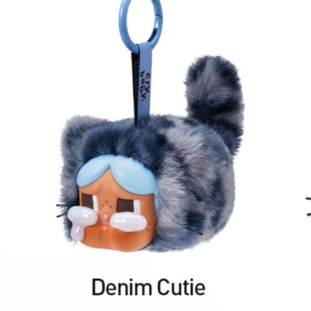 Pop Mart Crybaby Wild But Cutie Series Vinyl Plush Pendant Denim Cutie